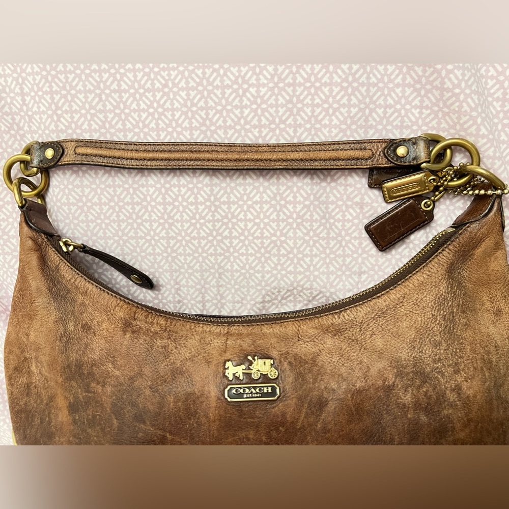 Vintage Coach purse Brown Leather